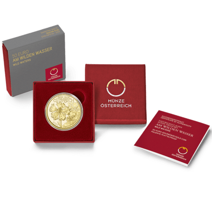 50 Euro Gold Wild Waters Coin plus Packing